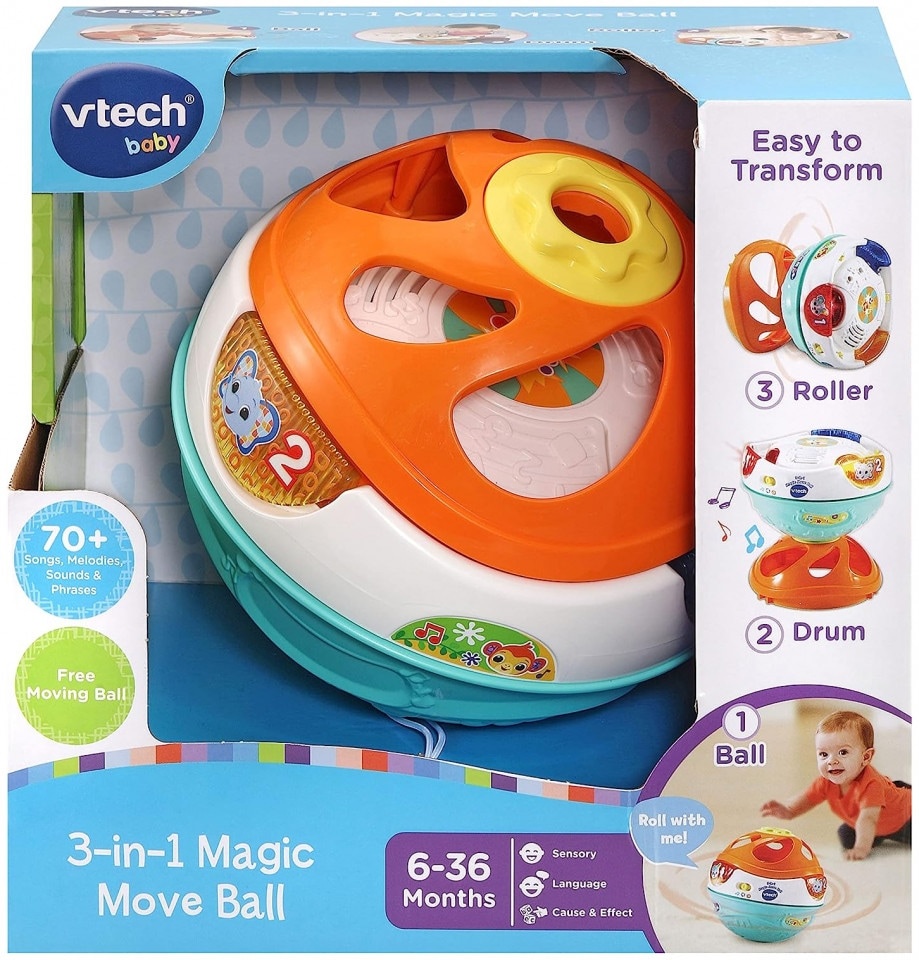 VTech 509003 Baby Magic Ball 3 in 1 With Activities (English Version) 6+ Months
