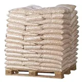 Holzpellets Premium Öko | Säcke à 15 kg 65 Stück pro Palette 975 kg | Brennpellet | für Kessel | zum Heizen