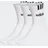 adidas 3-Streifen Linear Half-Crew Cushioned Socken, 3 Paar White / Black 43-45