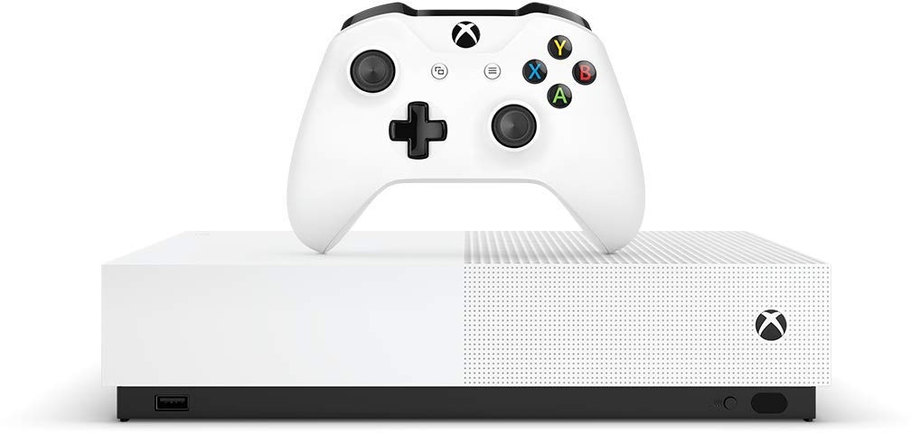Microsoft Xbox One S 1TB All Digital Edition [inkl. Wireless Controller, Konsole ohne optisches Laufwerk] weiß (Neu differenzbesteuert)
