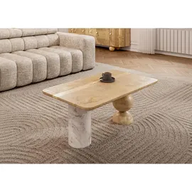 MASSIVMOEBEL24.DE Couchtisch Mango Weiß 100 x 60 x 45 cm