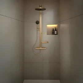 Ideal Standard CerathermAlu+ Duschsystem mit Brausethermostat Bronze BD583BR