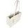 Valentino Wall Re Shopping Bag Schultertasche Kunstleder Beige/Weiß