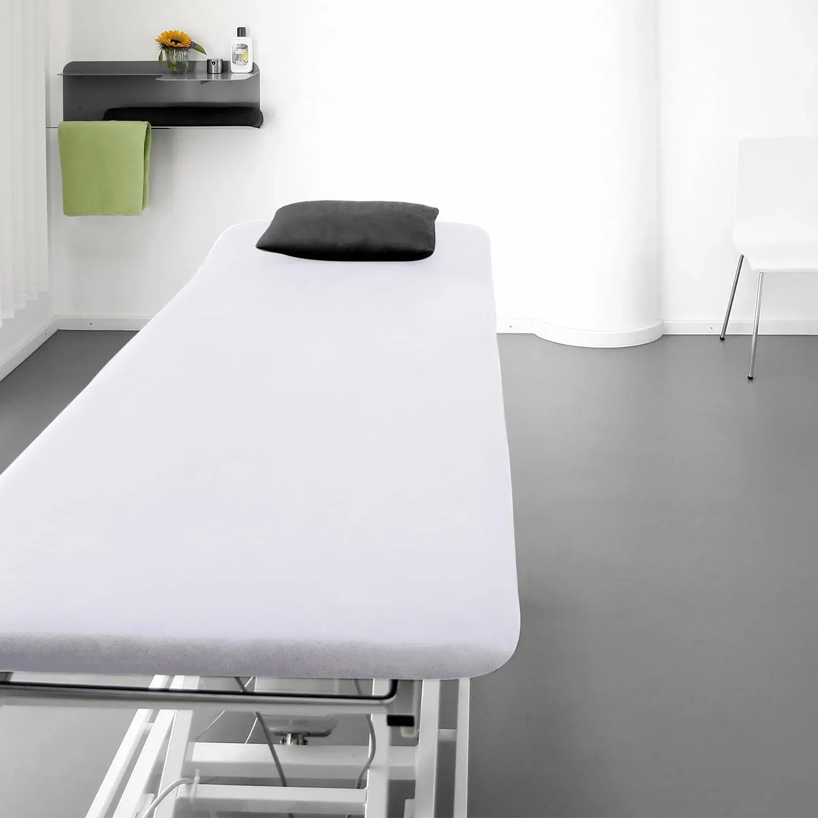 Traumschlaf Frottee Liegenbezug für Behandlungsliegen ca. 65x190 cm | weiss - weiß