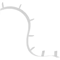 Kartell Bookworm Wandregal 20 x 19 x 320 cm Grau