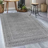 Mazovia Teppich Grau Modern Vintage Teppich - Teppich für Wohnzimmer, Schlafzimmer - Kurzflor Rechteckig - Weich Teppiche - Grau - 160 x 230 cm