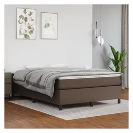 vidaXL Boxspringbett 140 x 190 cm Braun