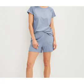 Tchibo Deepsleepwear Pyjama-Shorts Blau 40-42