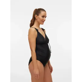 MAMA LICIOUS MAMALICIOUS Mlnewrussel SWIMSUIT 2F A. Noos Badeanzug, schwarz, M (38), N-Gr, Elasthan, Polyester, unifarben, Badeanzüge