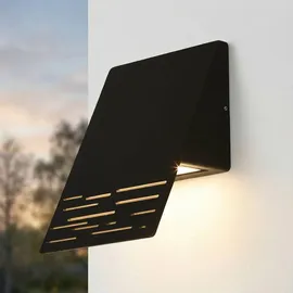 Easylight Außenwandleuchte Aluminium Glas 15 cm 6 W 700 lm inkl. IP44 Schwarz
