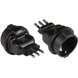 Alcasa GC PA-6502S - Netzadapter, IT-Stecker, Typ L F schwarz