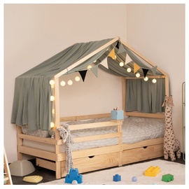 Home Deluxe Kinderbett WOLKENLAND mit Schubladen – 90 x 200 cm Natur