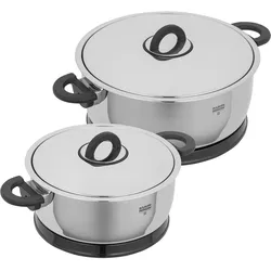 KUHN RIKON Thermo-Kochtopf-Set DUROTHERM PRO BLACK 2 Liter + 3 Liter