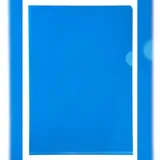 Exacompta 10x Pack 10 Aktensichthüllen glattem festem PVC 130μ A4 Blau