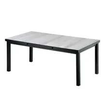 Niehoff Nancer Ausziehtisch 240 x 100 x 76 cm anthrazit/grau