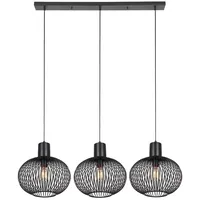 Trio Gila 3-flg. 120 cm schwarz
