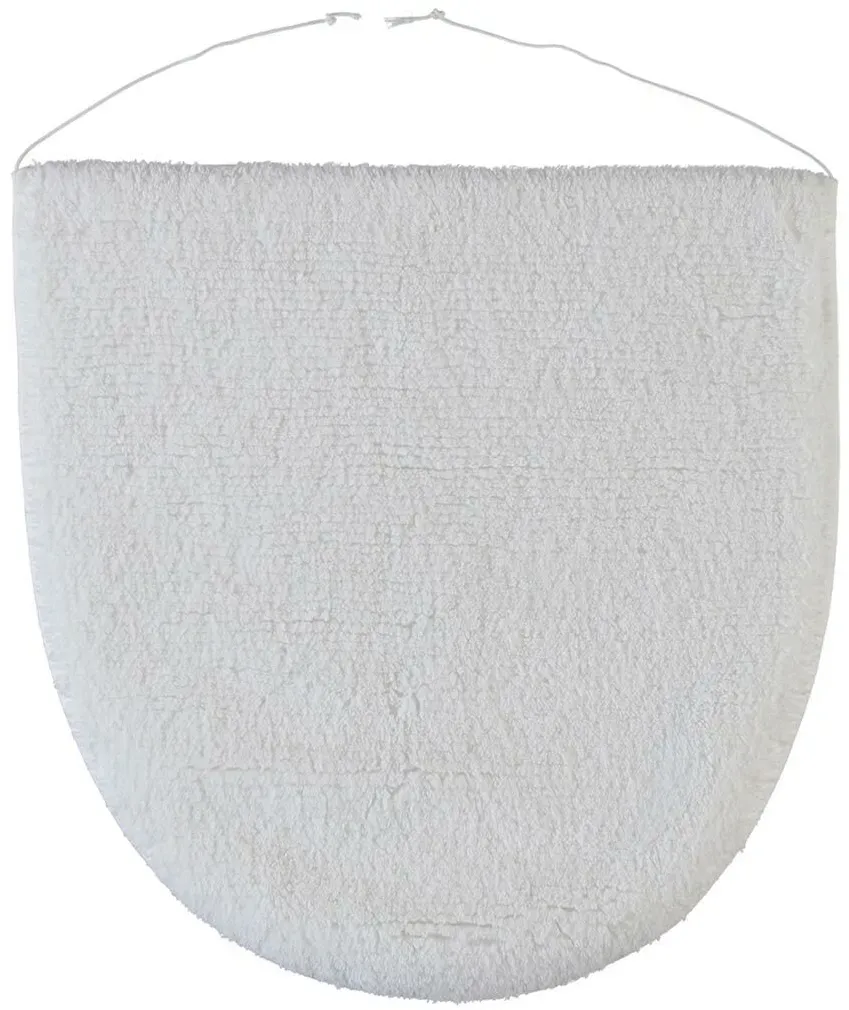 Rhomtuft WC Deckelbezug Prestige 45x50 cm | weiß - weiß