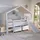 Vipack Hausbett Forrest 90 x 200 cm Buche massiv lackiert weiß