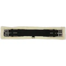Horse Guard Dressur-Sattelgurt mit imitiertem Lammfell 85 cm beige
