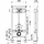 Schell WC-Montagemodul MONTUS Compact II 1150mm, mit WC Wandeinbau-Spülarmatur