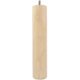 MS Beschläge Rundes Möbelbein Ø 50mm Möbelfuß Vollholz Buchenholz Sofastempel Möbelstütze 250mm