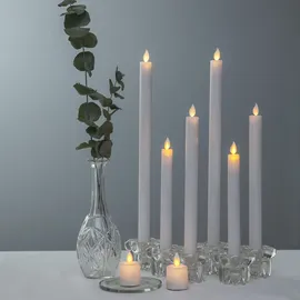 Star Trading M-Twinkle LED Stabkerze 24 cm 2 St. weiß