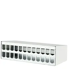 METZ CONNECT Modul AP-Gehäuse 2x12 Port reinweiß RAL9010