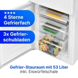 Bomann KG 322.1 Kühl-Gefrierkombination (175 l, 1430 mm hoch, Weiß)