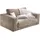KAWOLA Doppelsessel MADELINE Cord 170 x 86 x 0 cm Taupe mit Kissen, Rollen