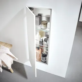 EMCO Asis Module Pure Schrankmodul 73 x 25 cm Alpin-Weiss Glas/MDF