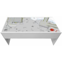 STIKKIPIX Möbelfolie DSWT08, Weltraumstation Möbelfolie passend für den DUNDRA-Tisch von IKEA (Möbel nicht inklusive)