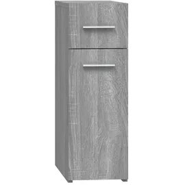 vidaXL Apothekerschrank Grau Sonoma 20x45,5x60 cm Holzwerkstoff