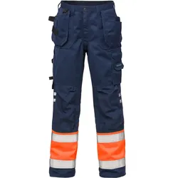 Warnschutz Handwerkerhose "2029 PLU" - D92 - orange/marine