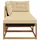 vidaXL Ecksofa-Einheiten für draußen 3 Stück Holz beige
