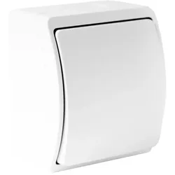 Wandschalter Schalter Lichtschalter Ausschalter IP44 weiß 151-01 DV 5706