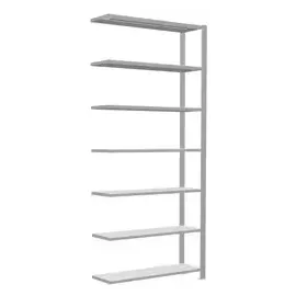 Schulte Lagertechnik MULTIplus85 Anbauregal 100 x 30 x 230 cm Grau