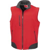 Result Softshell Bodywarmer, red/black, S