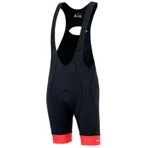 Airtracks Fahrradhose Trägerhose Kurz Comfort Line - schwarz-rot - XL