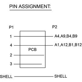 Value USB Typ A - C Datenblockier-Adapter
