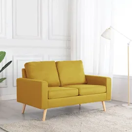 vidaXL 2-Sitzer-Sofa Gelb Stoff