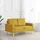 vidaXL 2-Sitzer-Sofa Gelb Stoff