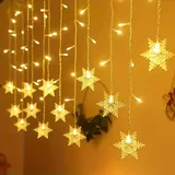 Montegoni Lichtervorhang 2,3 m Kunststoff 2,3 m Warmweiß