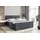 altdecor Boxspringbett mit Fußteil, H4 Matratze und Topper - 180x200 cm - ERNINA-Z - Dunkelgrau Samt - Polsterbett mit Bettkasten und Lattenrost, ... - Dunkelgrau