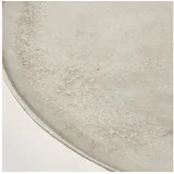 Boltze Tablett Phönix (Serviertablett aus Aluminium, ø 42 cm Farbe silber, Dekotablett, Serviertablett) 7329100