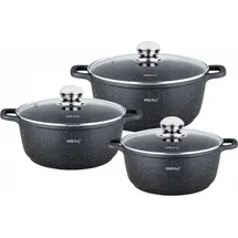 Kinghoff 6 tlg. Topfset 3xTöpfe Antihaftbeschichtung 2,3/4,5/6.5L KINGHOFF KH-1606