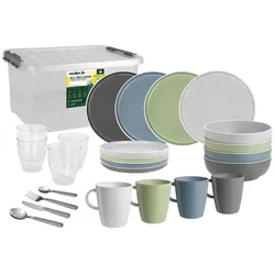 BRUNNER All Inclusive Dolomit Geschirrset bunt 36-tlg