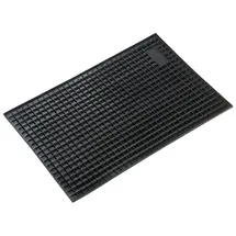 Walser zuschneidbare Antirutschmatte 41x28 cm, vielfältig einsetzbare Gummimatte für Auto/Garage/Haushalt, rutschfeste Gummi Fussmatte Auto, Gummimatte Außenbereich, Antirutschmatte Auto schwarz