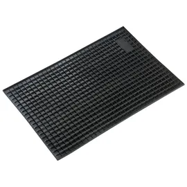 Walser zuschneidbare Antirutschmatte 41x28 cm, vielfältig einsetzbare Gummimatte für Auto/Garage/Haushalt, rutschfeste Gummi Fussmatte Auto, Gummimatte Außenbereich, Antirutschmatte Auto schwarz