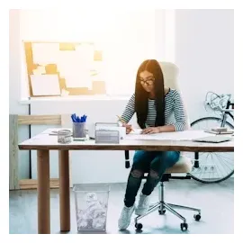 Relaxdays Schreibtischset schwarz