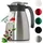 Blumtal Blumtal® Thermoskanne 1L Silber – BPA-frei, Edelstahl Teekanne & Kaffeekanne mit Quick Tip, auslaufsicher - Silber